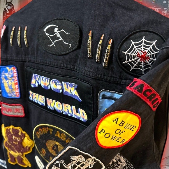 🚨GRaiL ALeRt🚨2018 SuPReMe PaTcHeS 🚸 DeNiM TRuCKeR JaCKet 🧥 - Picture 5 of 8
